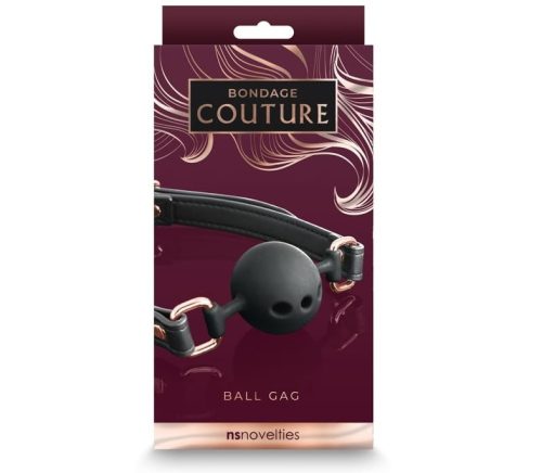 Bondage Couture - Ball Gag - Black - Szájpecek