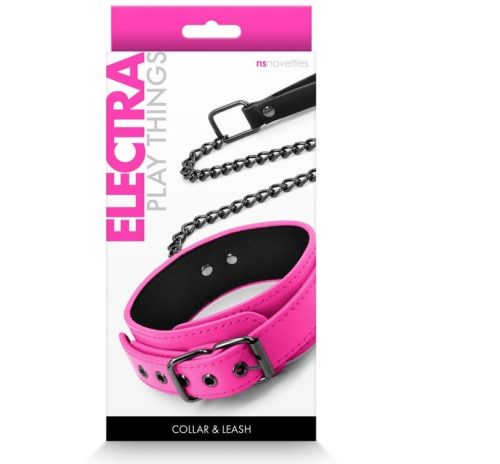 Electra - Collar & Leash - Pink - NYakörv és póráz