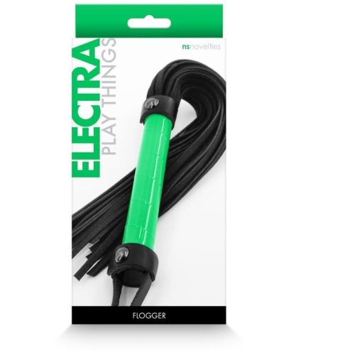 Electra - Flogger - Green - Korbács 47 cm