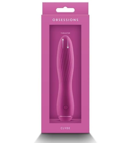 Obsession - Clyde - Dark Pink - Vibrátor 17,2 cm