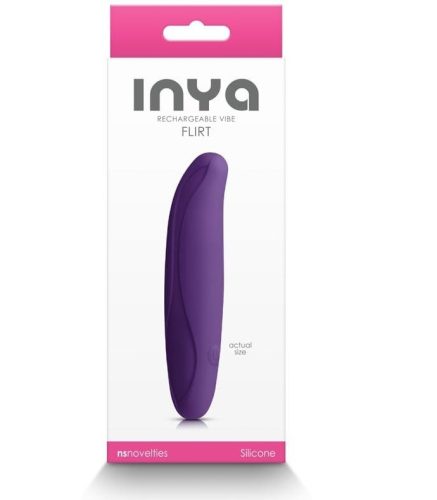 INYA-  Flirt - Dark Purple - Szilikon rúdvibrátor 11,8 cm
