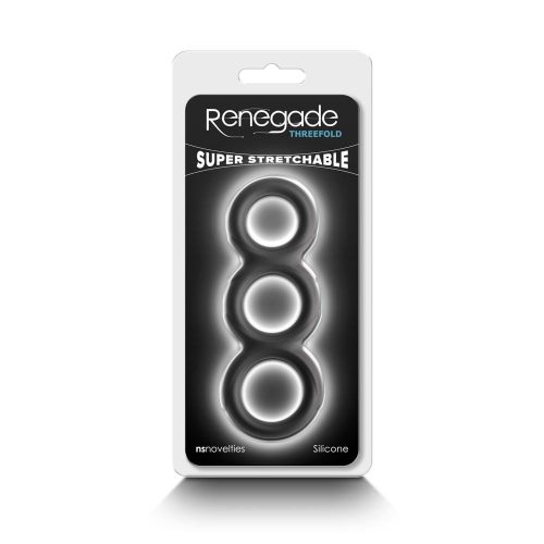 Renegade - Threefold - Black - Péniszgyűrű