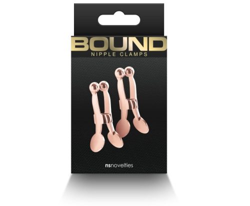 Bound - Nipple Clamps - C1 - Rose Gold - Melbimbó csipesz