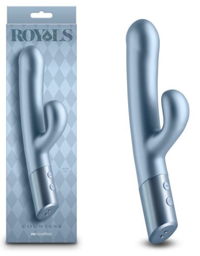 Royals - Countess -Metallic Seafoam - Klitoriszkaros vibrátor 24 cm