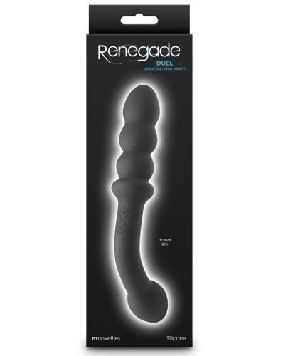 Renegade - Duel - Black - Vibrációs anál plug 21,4 cm