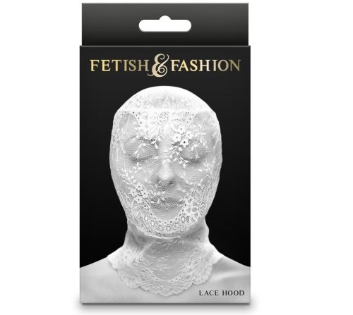 Fetish & Fashion - Lace Hood - White - Maszk