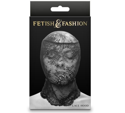 Fetish & Fashion - Lace Hood - Black - Maszk