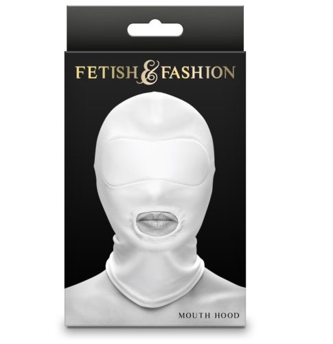 Fetish & Fashion - Mouth Hood - White - Maszk
