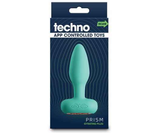 Techno - Prism - Teal - SZilikon anál plug 10,9 cm