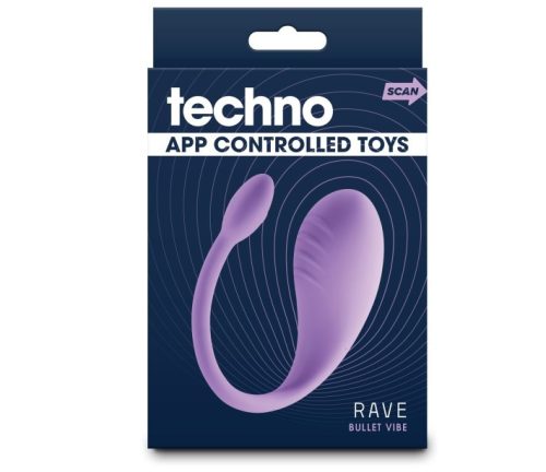 Techno - Rave - Lavender - Appvezérelt tojásvibrátor