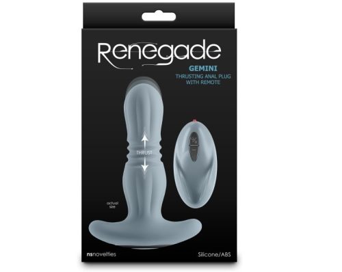 Renegade - Gemini - Gray - Vibrációs anál plug 14,8 cm