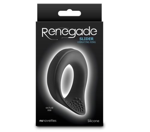 Renegade - Slider - Black - Vibrációs péniszgyűrű