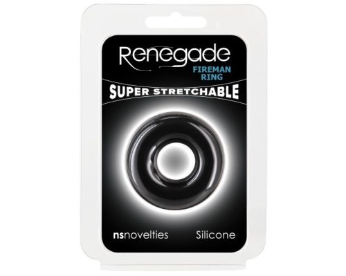 Renegade - Fireman Ring - Small - Black - Péniszgyűrű