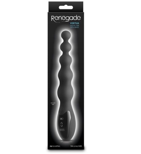 Renegade - Virtua - Black - Vibrációs anál plug 23,9 cm