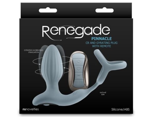 Renegade - Pinnacle - Gray - Vibrációs Anál plug 11,8 cm