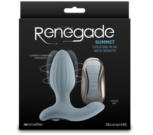 Renegade - Summit - Gray - Vibrációs Anál plug 10,2 cm