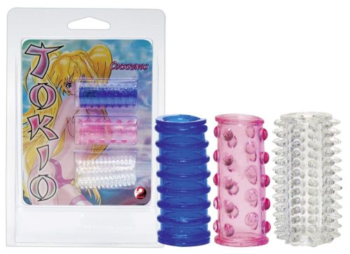 Tokio Rings Silicone - 3 db péniszfeltét