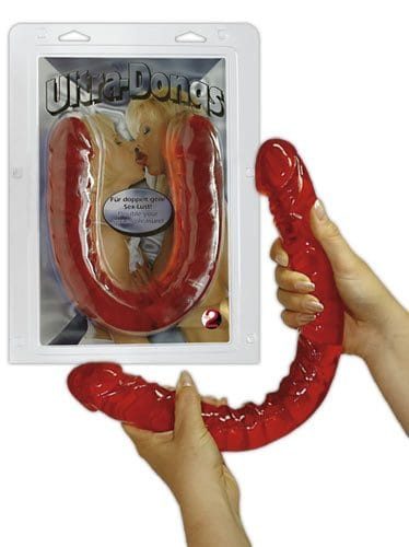 Ultra Dong Red - Dupla dildó 43 cm