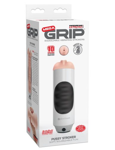 Mega Grip Vibrating Stroker Pussy  - Élethű vagina, maszturbátor