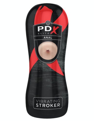 Vibrating Anal Stroker  Light/Black - Élethű ánusz