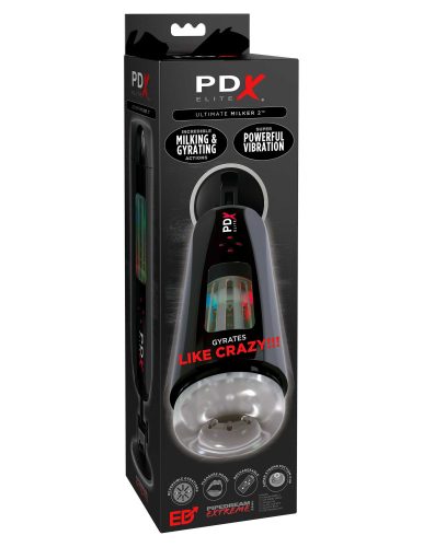 Ultimate Milker 2 Black - Ánusz, Vibrációs Maszturbátor