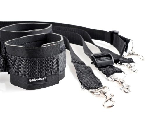 Cuff & Tether Set Black - Bilincs