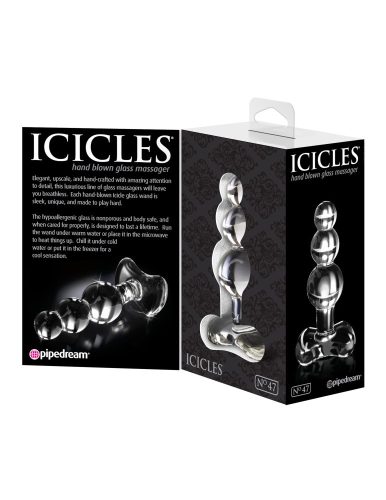 No. 47 Clear - Üveg anál plug 10,8 cm