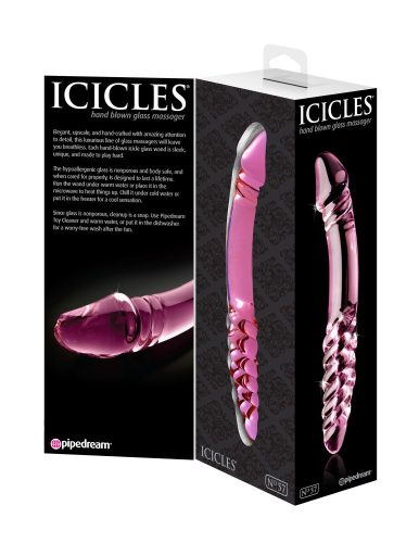 No. 57  Pink - Üveg dildó 23 cm