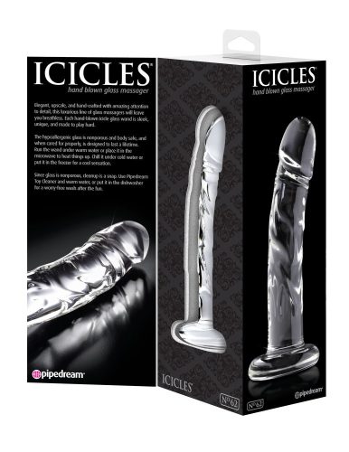 No. 62  Clear - Üveg dildó 19 cm