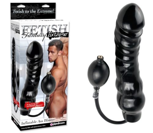 Inflatable Ass Blaster  Black - Pumpálható dildó 27 cm