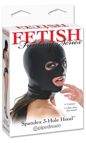 Spandex 3 Hole Hood Black - Maszk