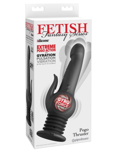 Fetish Fantasy Series Pogo Thruster - Black - Legújabb, giroszkópos vibrátor 23,5 cm