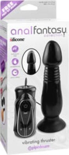 Vibrating Thruster  Black - Anál plug, vibrátoros 