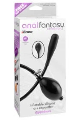 Inflatable Silicone Ass Expander  Black - Anál ballon