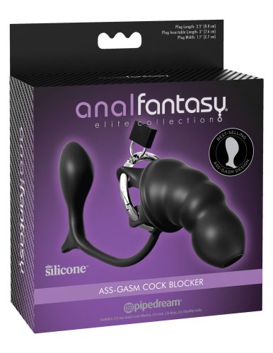 Ass-gasm Cock Blocker  Black - Pénisz hosszabbító