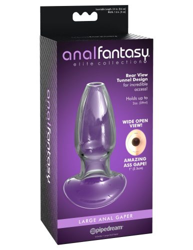 Large Anal Gaper Clear - Anál plug 10,7 cm