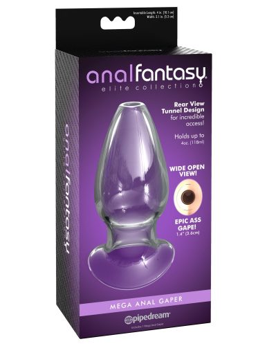 Mega Anal Gaper Clear - Anál plug 12,6 cm