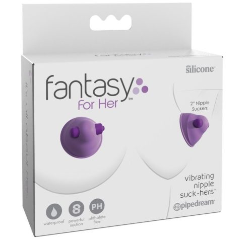 Vibrating Nipple Suck-Hers  Purple - Mellbimbó szívó