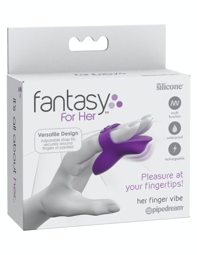 Finger Vibe Purple - Vibrátoros ujjazó