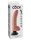 9" Vibrating Cock with Balls  Light - Élethű vibrátor 22,8 cm