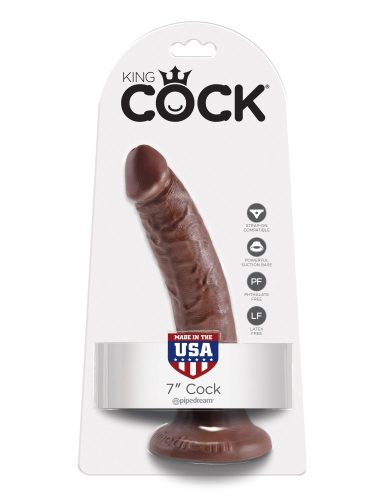 7" Cock Brown - Élethű dildó 17,8 cm
