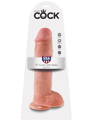 11" Cock with Balls  - Élethű dildó 28 cm