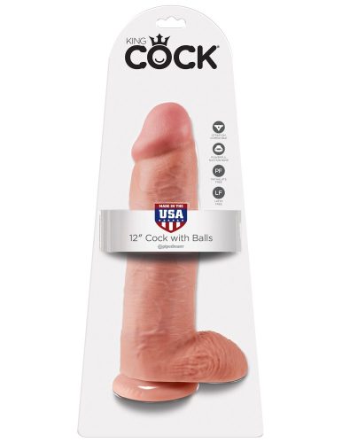 12" Cock with Balls  - Élethű dildó 30,5 cm