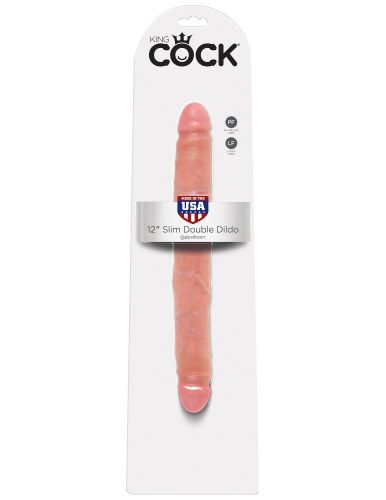 12" Slim Double Dildo Light - Dupal dildó 30,5 cm