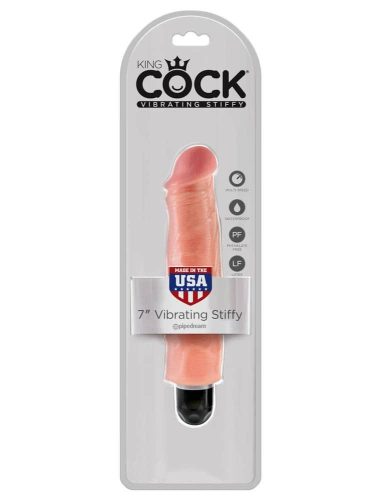 7" Vibrating Stiffy  Light - Élethű vibrátor 22 cm