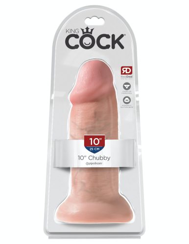 10" Chubby  Light - Élethű vastag dildó 25 cm