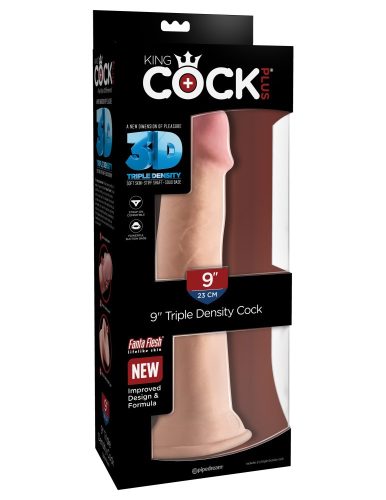 9" Triple Density Cock Light - Élethű dildó 23 cm