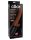 7.5" Thrusting Cock with Balls Brown - Élethű vibrátor 19 cm