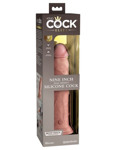 9" Dual Density Silicone Cock  Light - Élethű dildó 23 cm