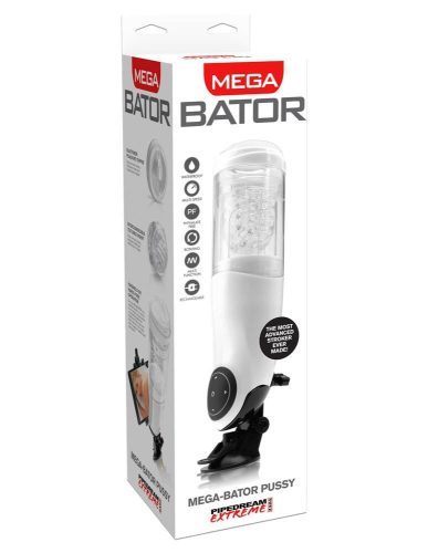 Mega-Bator Pussy  White/Clear - Vagina, Maszturbátor